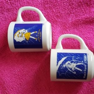 Vintage Morton Salt mugs